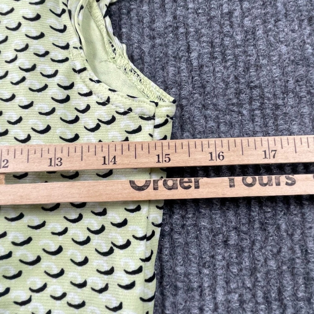 Style Co Tank Top Womens Small S Green All Over Print Lined Nylon Sleeveless‎ - Picture 10 of 11